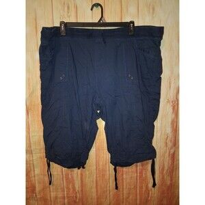 DASH Navy Pull-on Bermuda Shorts Sz 3X